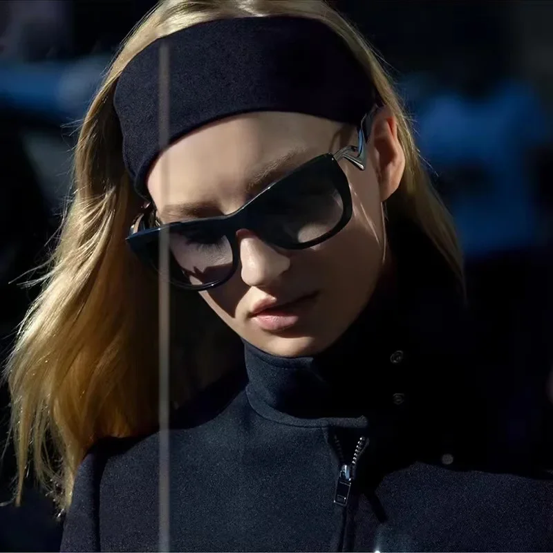 Солнцезащитные очки кошачий глаз в стиле панк для мужчин и женщин брендовые