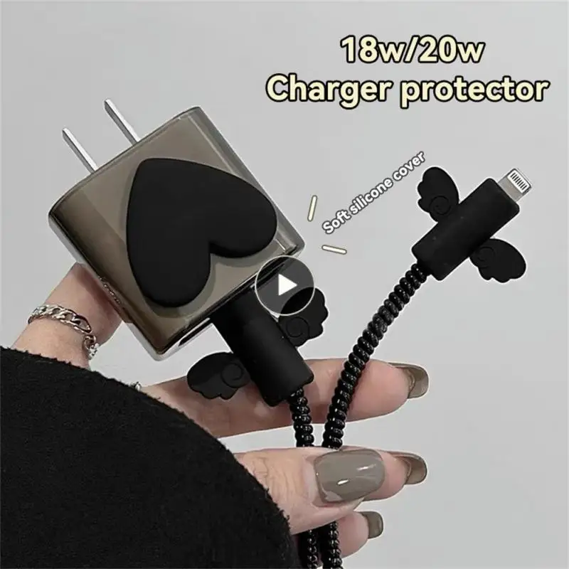 

Защитный чехол для кабеля зарядного устройства, новый защитный чехол для кабеля зарядного устройства, милый, разные стили, 20 Вт