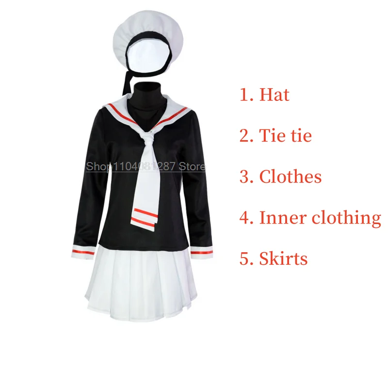 1set Women Perform Costumes Iminfit Sakura School Uniform Japanese Anime Halloween Card Captor Cosplay