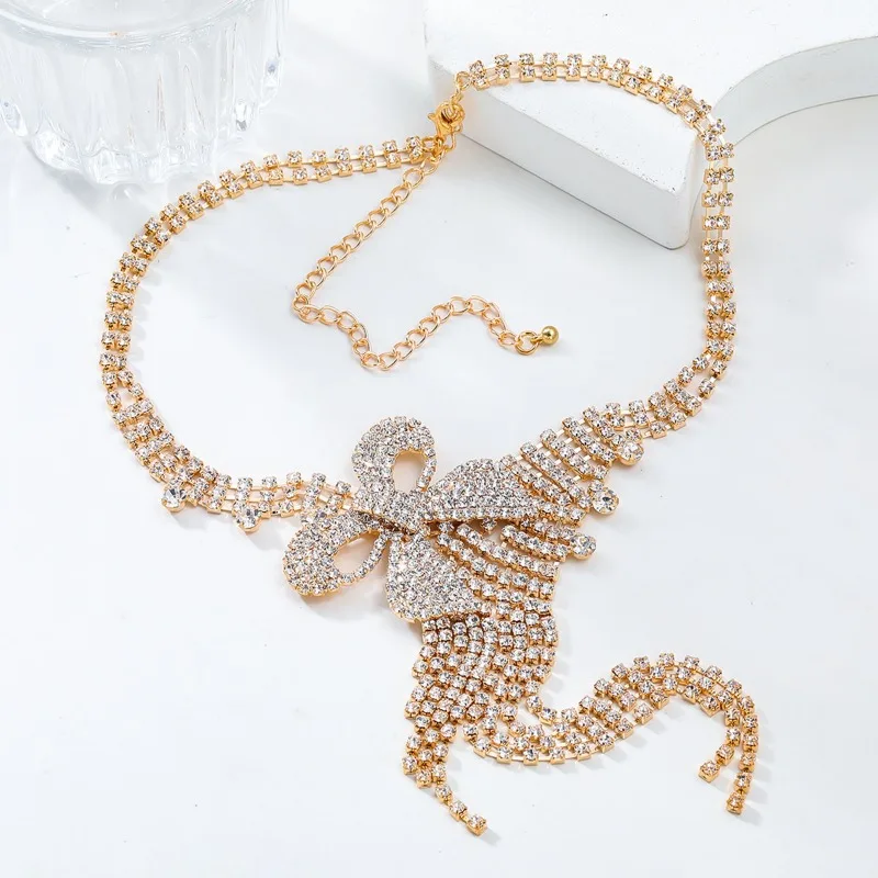 Чрезмерные ожерелья Draweye для женщин свадебные аксессуары Элегантные украшения с