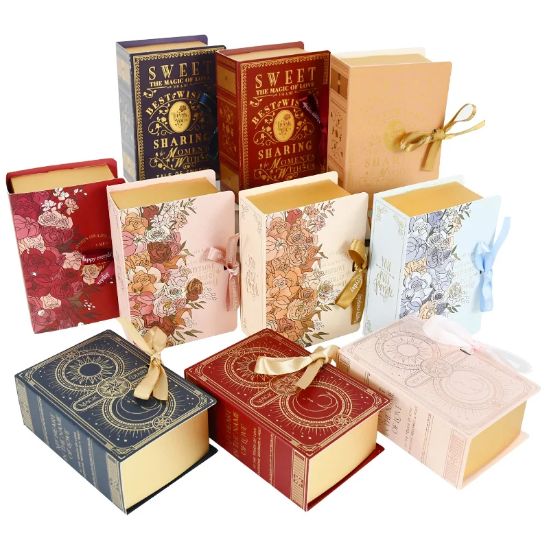 Подарочные коробки-книжки в форме печенья шоколада 5 шт