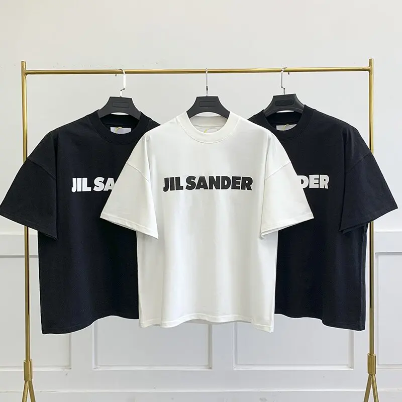 

Футболка Jil Sander из высококачественного хлопка, мужская и женская модная большая футболка, новинка