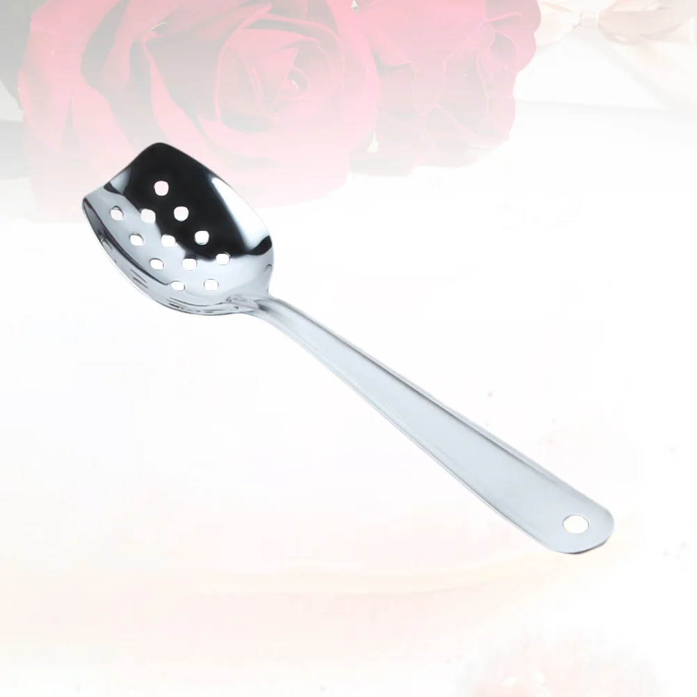 

Stainless Steel Slotted Spoon Colander Soup Spoon Skimmer Spoon for Pot 25.9x6.2x1.9cm