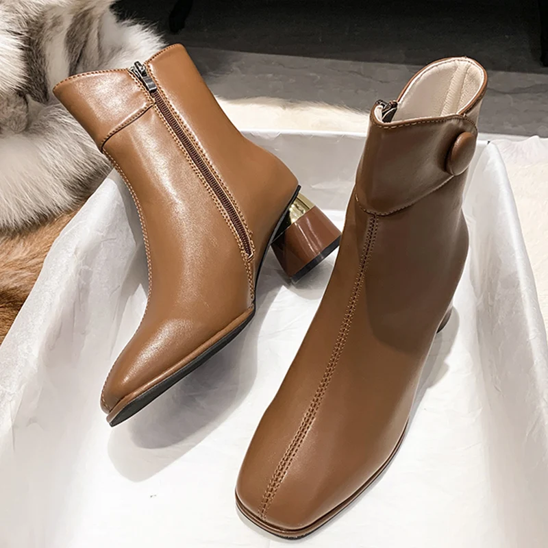 

Женские ботинки челси на высоком каблуке, зимняя обувь на высоком каблуке, новинка 2022, соблазнительные туфли-лодочки на платформе, готическ...