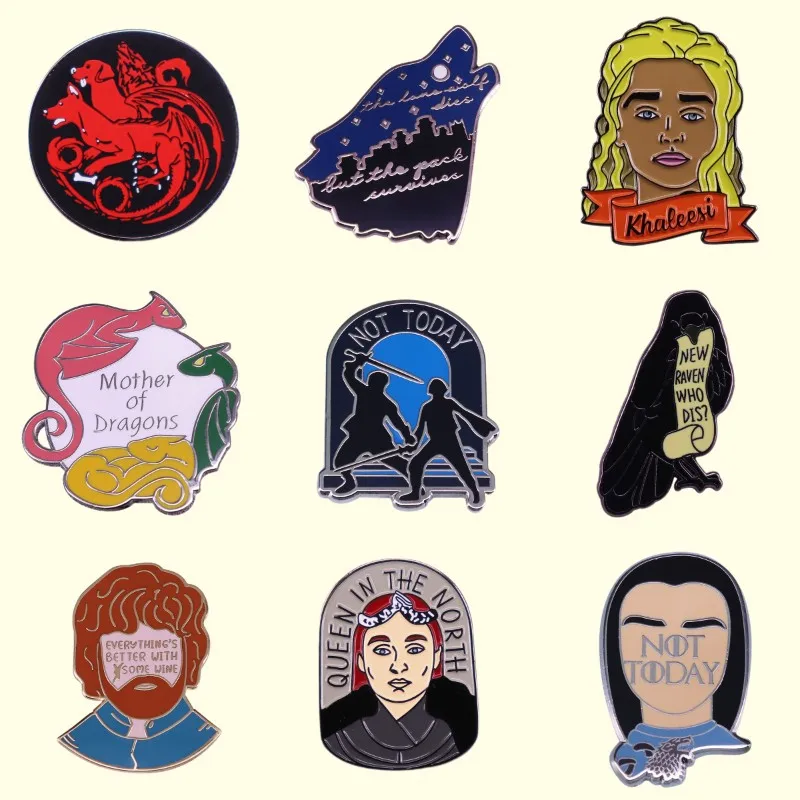 Эмалированные булавки идеального качества в стиле Фэнтези ТВ-игры