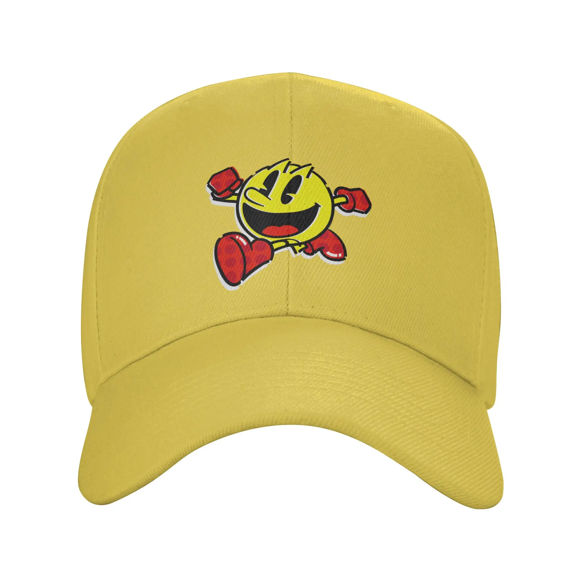 Фото Бейсболка Pac Man Game: повседневная, для тенниса, скейтбординга, хип-хопа, летняя, солнцезащитная, для пар, женская, с возможностью DIY-печати, снэпбэк №1