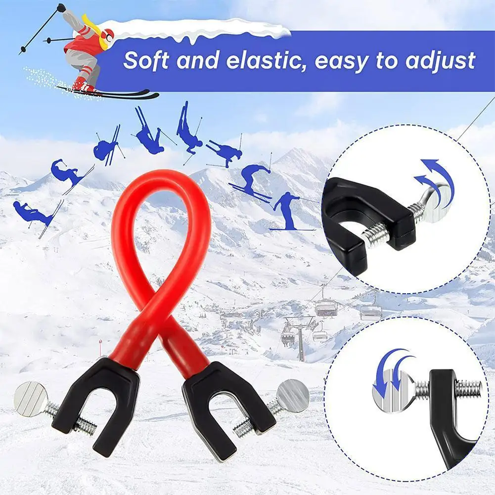 

Children's Snowboard Connector Elastic Clip Training Beginner Speed Outdoor Ski Sport G5e4 Assistive Device Too Control Hot C3l8