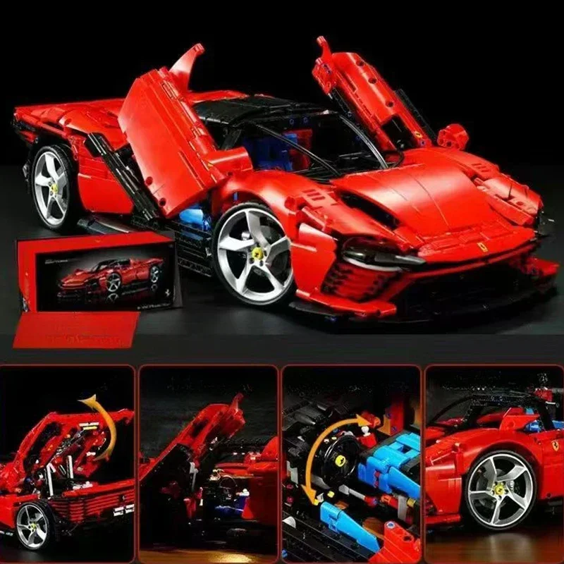 42143 Daytona SP3 модель суперкара Ferraried технический автомобиль строительные блоки