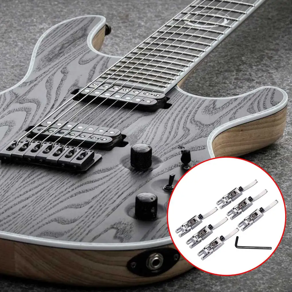 

Мост для гитары, струнный блок, электрическое стильное седло, сменный струнный инструмент, музыкальные аксессуары, запчасти, нижние сиденья...