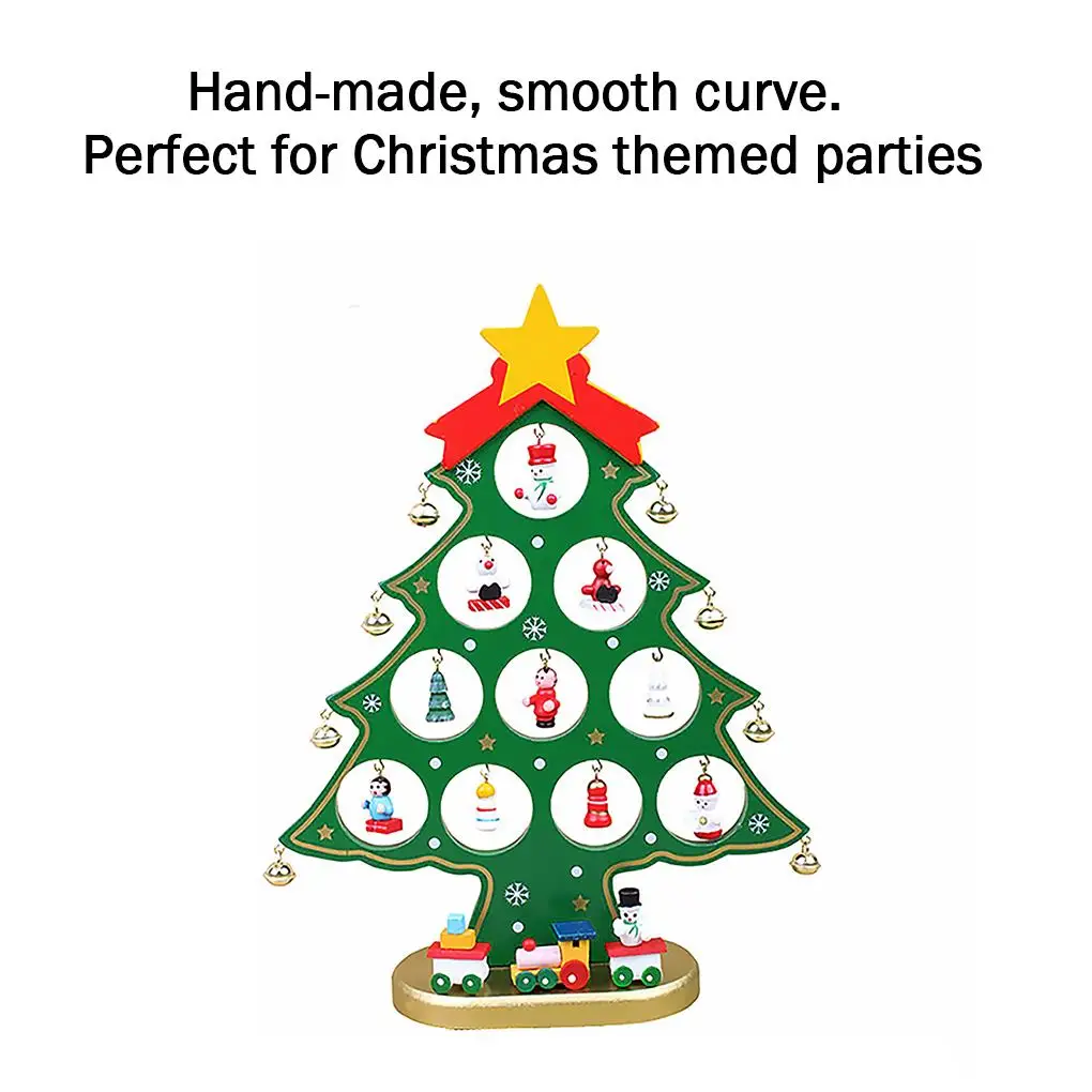 

Christmas Tree Design Table Ornament Home Office Restaurant Desk Tabletop Wooden Tree Decor Christmas New year decorations