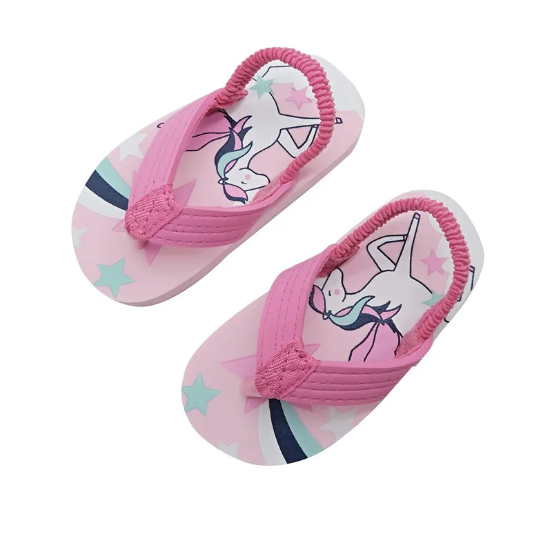 

Toddler Flip Flops Shoes Little Kid Sandals with Back Strap Boys Girls Water Shoes for Beach and Pool