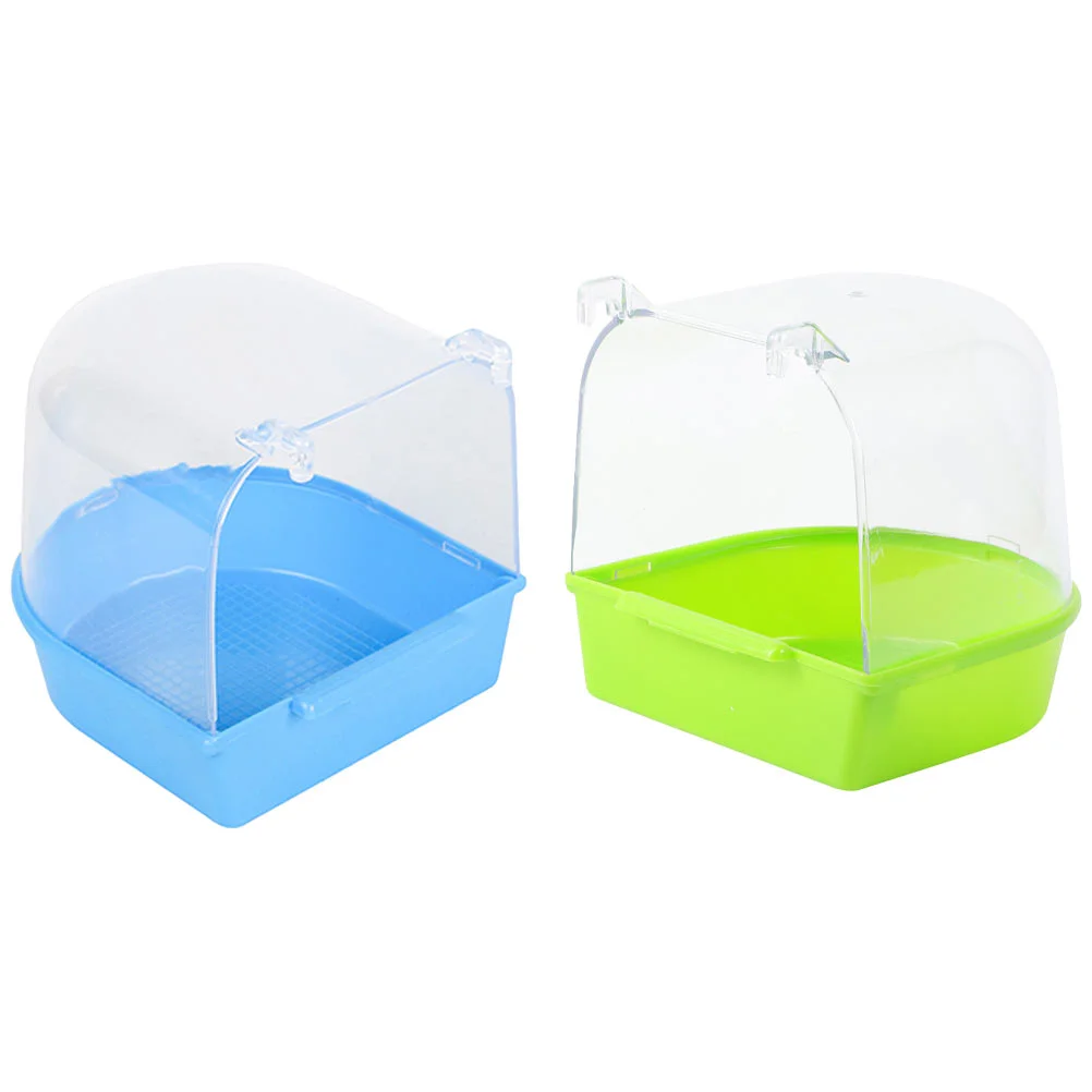 

Bath Bird Bathtub Tub Parrot Box Cage Cockatiel Shower Basin Budgie Budgerigar Fountain Parakeet Birds Accessories Concrete