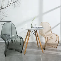 grey dining chair plastic nordic style furniture for home kitchen dining room living room chair