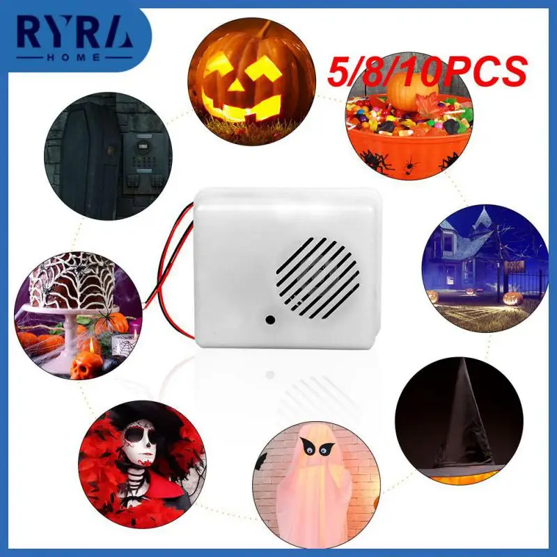 

5/8/10PCS Scream Speaker Scary Halloween Sound Sensor Creative Tricky Halloween Party Decoration Horror Screaming Prop