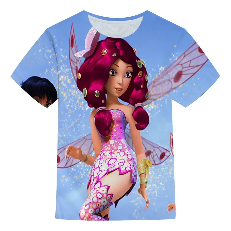

Summer Pleasantly Cool Children's T-Shirt Girls Like Clothing Toddler 3-12 Years Round Neck Short Sleeve Animated Characters Mia
