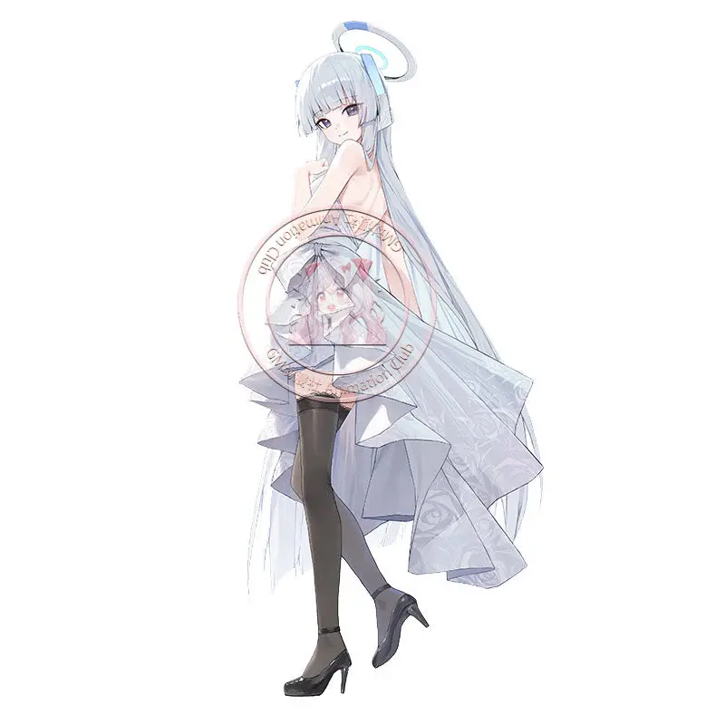 Синий архив Ushio Noa косплей аниме Вертикальная модель настольная пластина