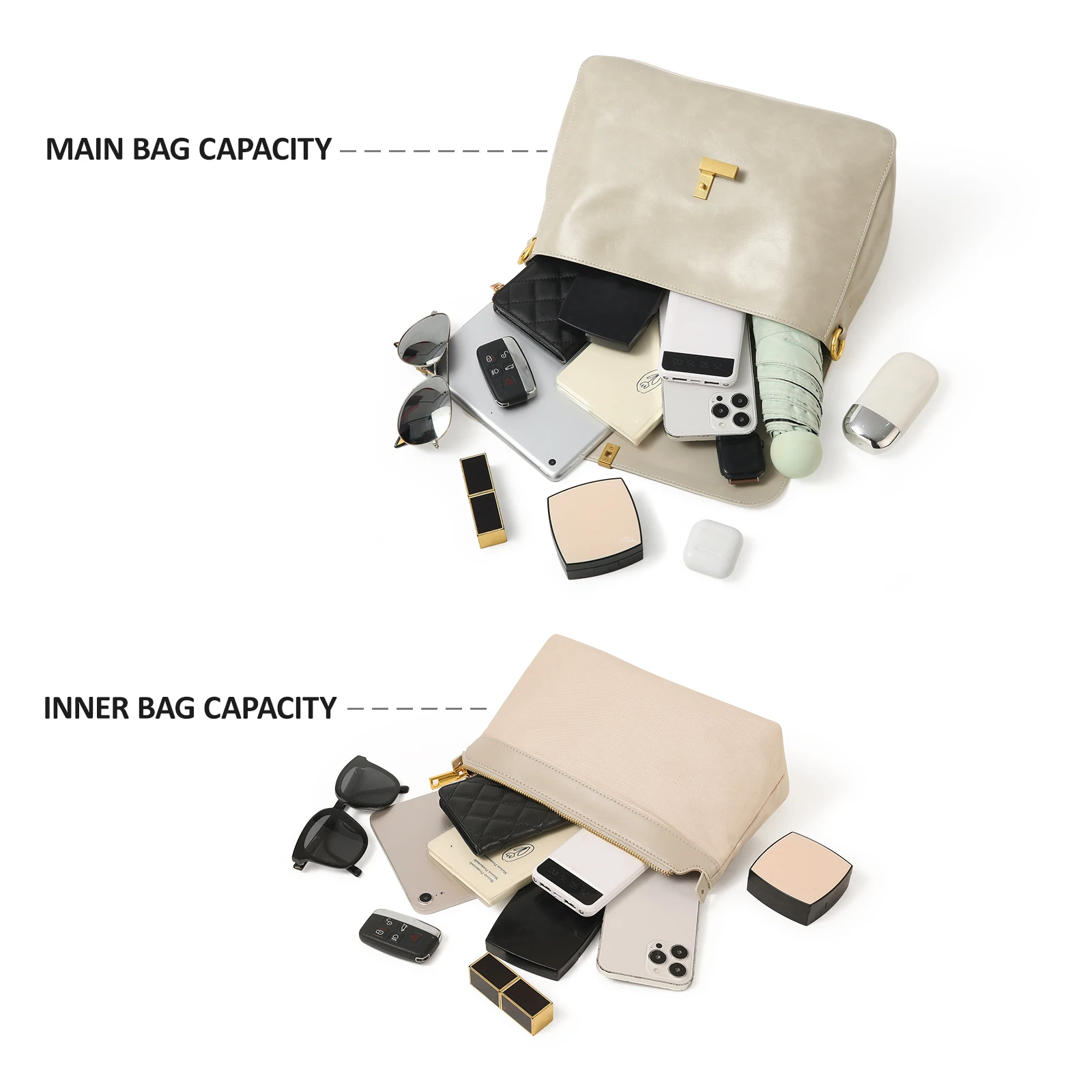 Женская сумка через плечо ITAMOOD из искусственной кожи вместительная сумка-тоут на