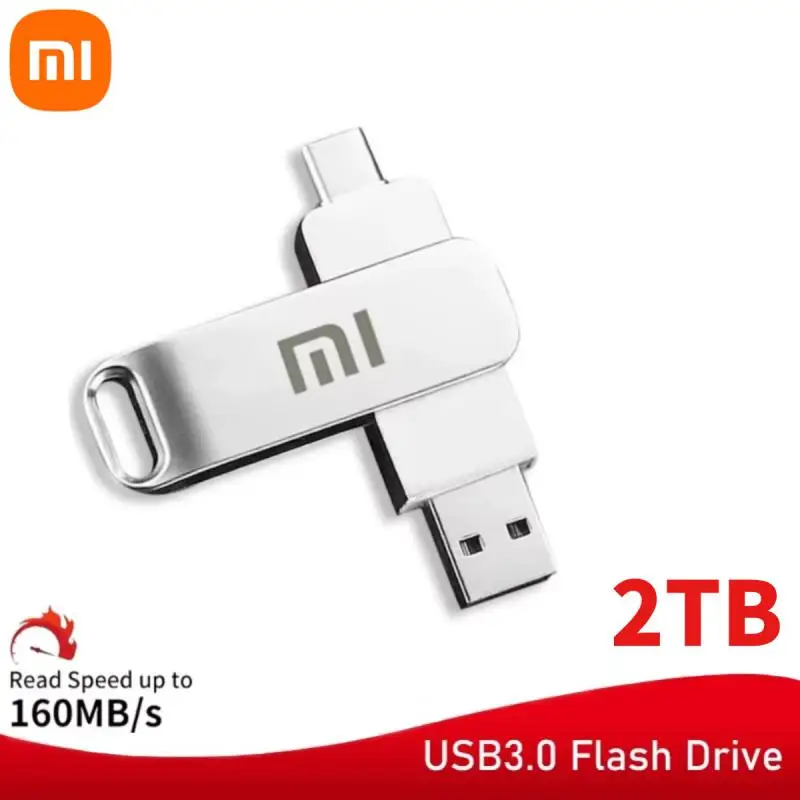 Xiaomi 2TB USB Flash Drive 1TB Металлическая карта памяти реальной емкости Высокоскоростная