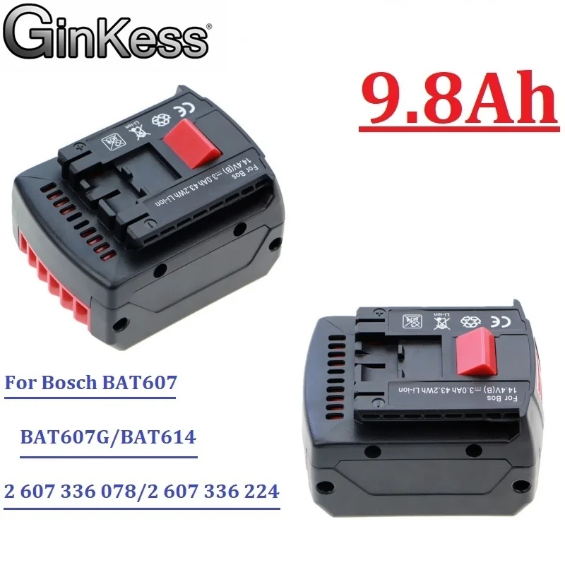 

Комплект аккумуляторных литий-ионных батарей 9800 мАч 14,4 В для аккумуляторной электродрели BOSCH BAT607 BAT607G BAT614G