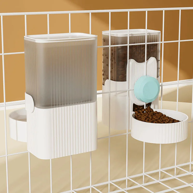 

Pet Automatic Cat And Dog Cage Hanging Feeder High Capacity Water Drinking And Feeder Rodent For Drinking Distribution Bowl