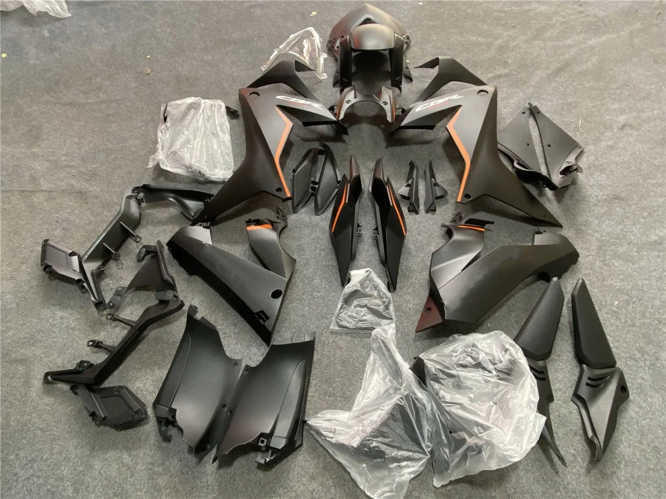 Комплект обтекателей для мотоцикла подходит CBR650R 2021 2022 лет CBR650 21-22 матовый черный