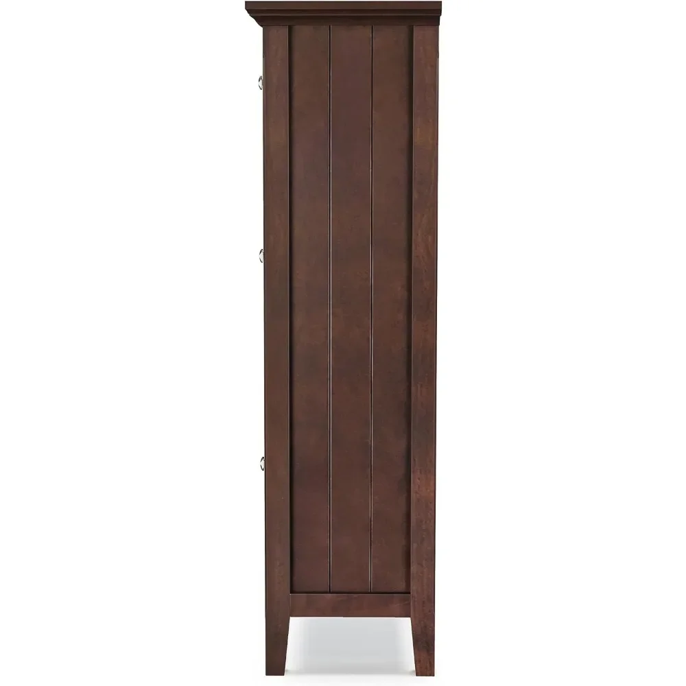 32-дюймовая полка для хранения обуви Acadian Entryway Шкаф Brunette Brown Armoires De Salon Открытые