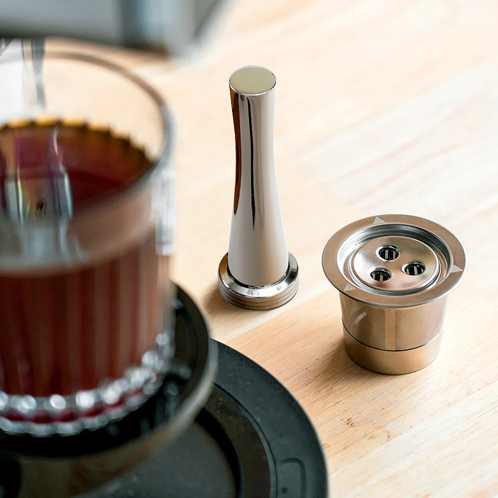 

Strainer Coffee Capsule Shell CFP400 Coffee Machine Filter K-cup Reusable Stainless Steel Three-hole Accessories