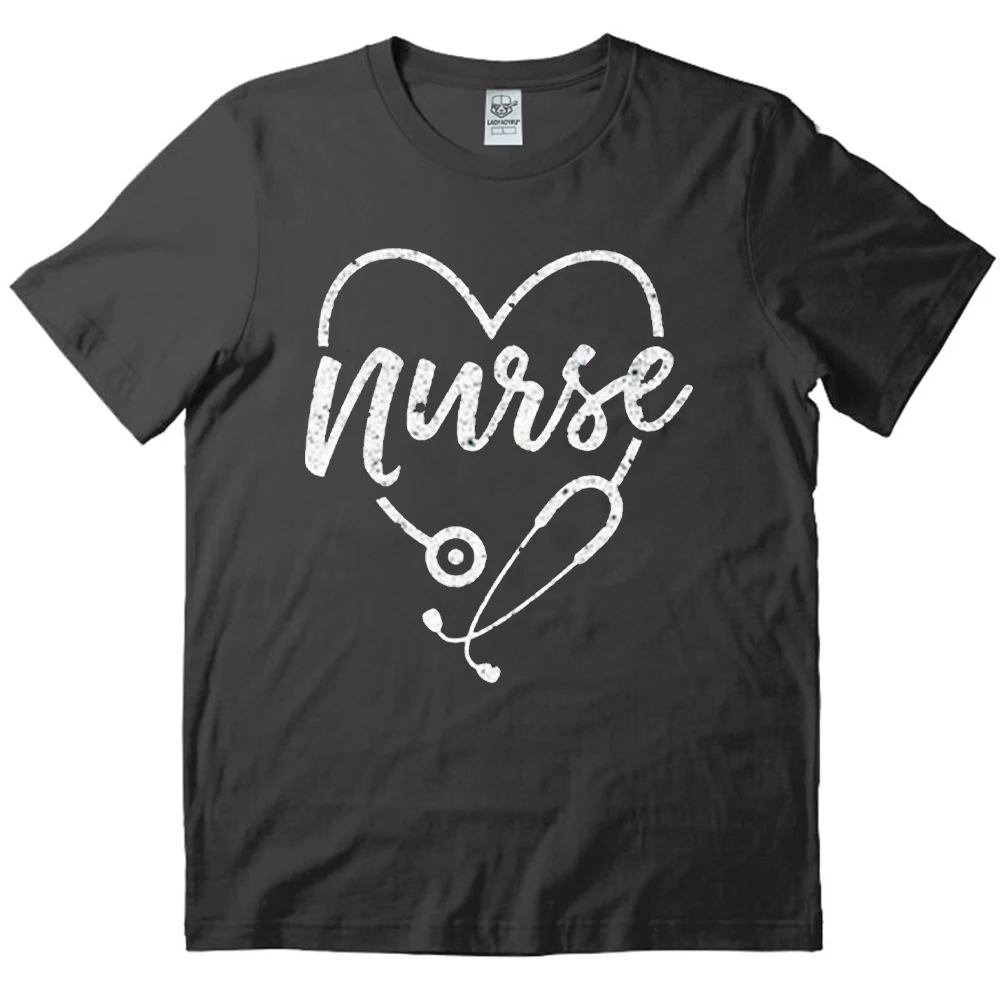 Рубашка со стетоскопом в форме сердца-футболка для медсестры-медсестры на неделю