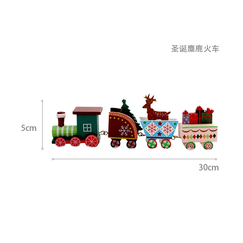 

Деревянный мини-поезд Рождество