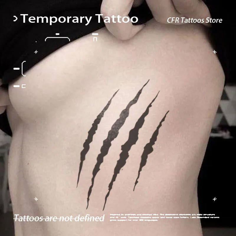 Водостойкие наклейки-татуировки в стиле панк