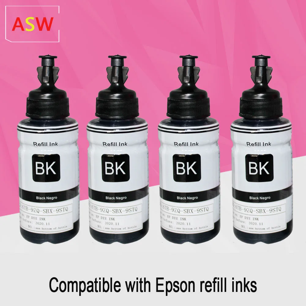 

Набор чернил для принтера Epson L100 L110 L120 L132 L210 L222 L300 L312 L355 L350 L362 L366 L550 L555