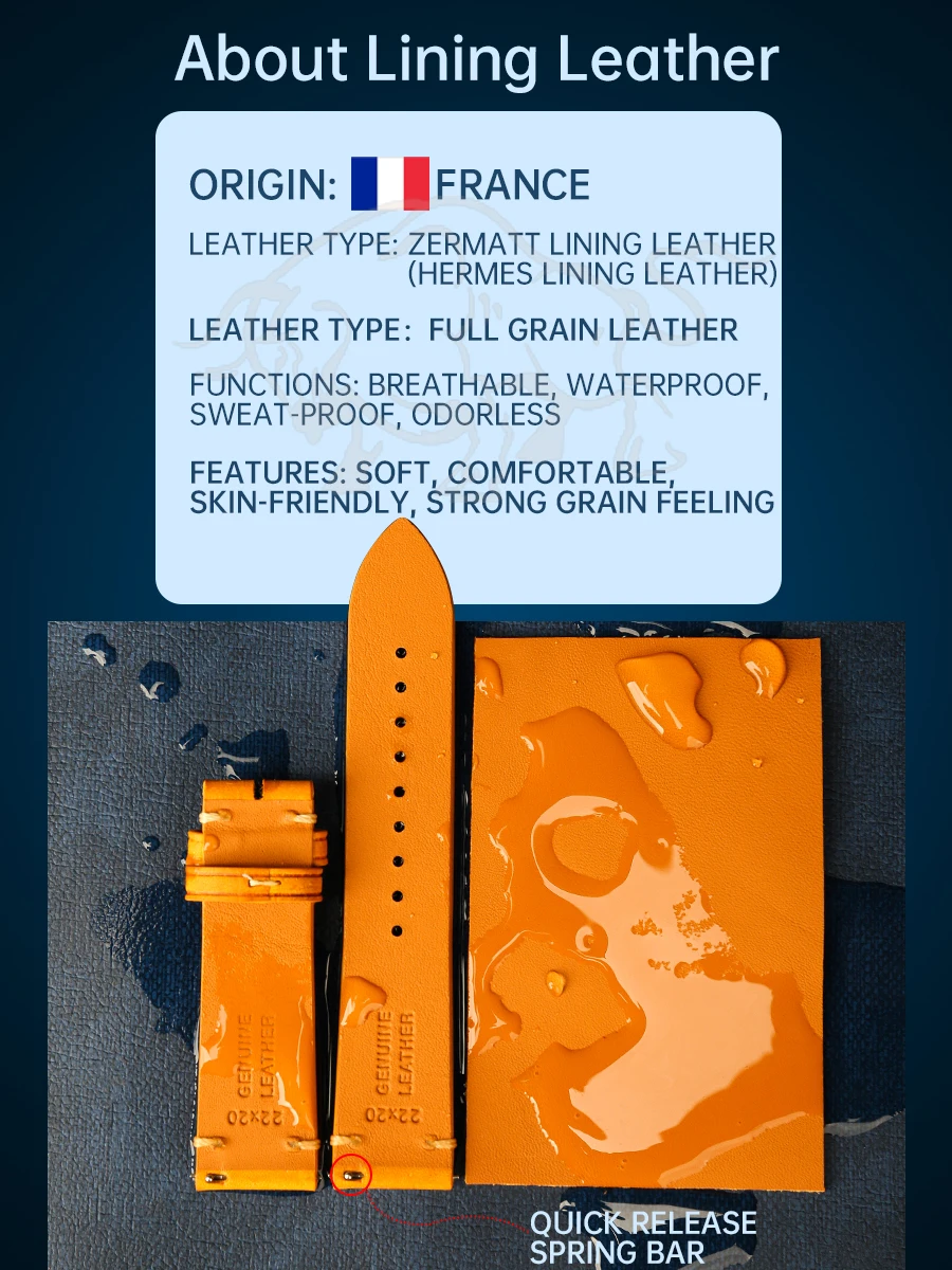 Handmade Luxury Brand Watch Strap 20mm 21mm 22mm Bracelet For  Omega  Accessories Cow Leather Watch Band