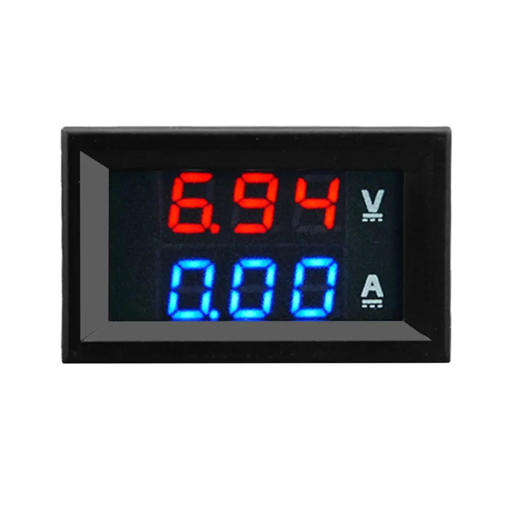 

100V 10A DC Digital Voltmeter Ammeter Blue + Red Dual Color Display LED Amp Dual Digital Volt Meter Gauge 2 in1 Multimeter