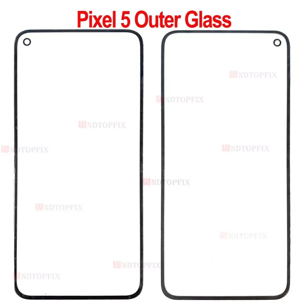 

For Google Pixel 2 3 4 5 Front Screen Glass Outer Glass Panel Replacement Pixel 2 3 3A 4 XL Outer Glass Front Panel Pixel 4A 5G