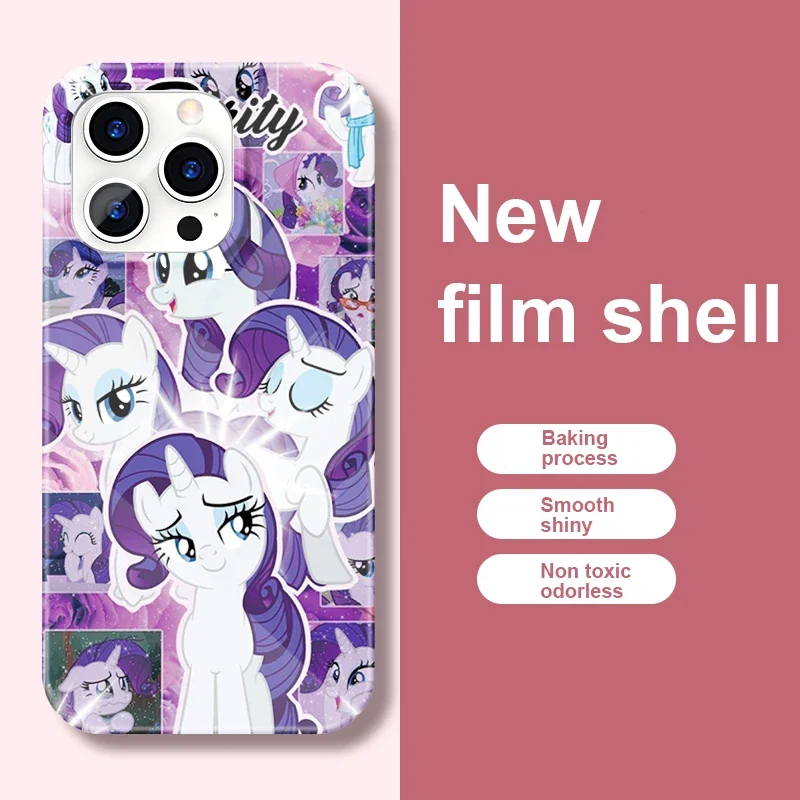 Чехол My P-Ponys L-Little для телефона iPhone 16 15 14 13 12 11 Pro Max XS XR XSMax 6 7 8 Plus глянцевый жесткий