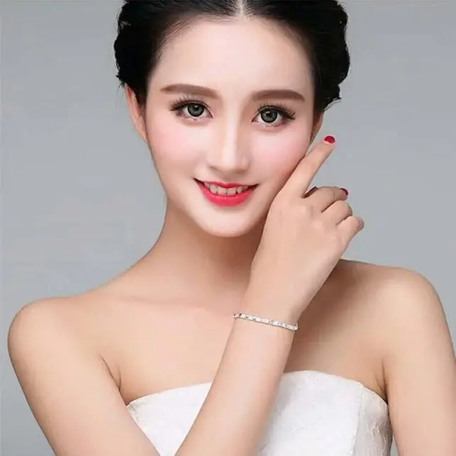 Женские браслеты из серебра 925 пробы с сердцем листьями свадебные украшения