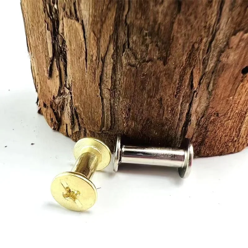 2/10 шт. M5x5-150 мм золотистый Серебристый кожаный ремень для сумок фотоальбомов