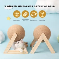 new cat scratching ball toy kitten sisal rope ball board grinding paws toys cats scratcher wear resistant pet toys supplies