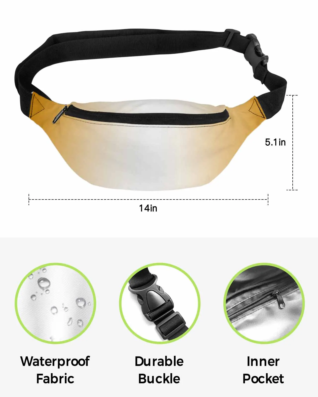 Оранжевый белый градиентный минималистичный чехол на ремень для телефона