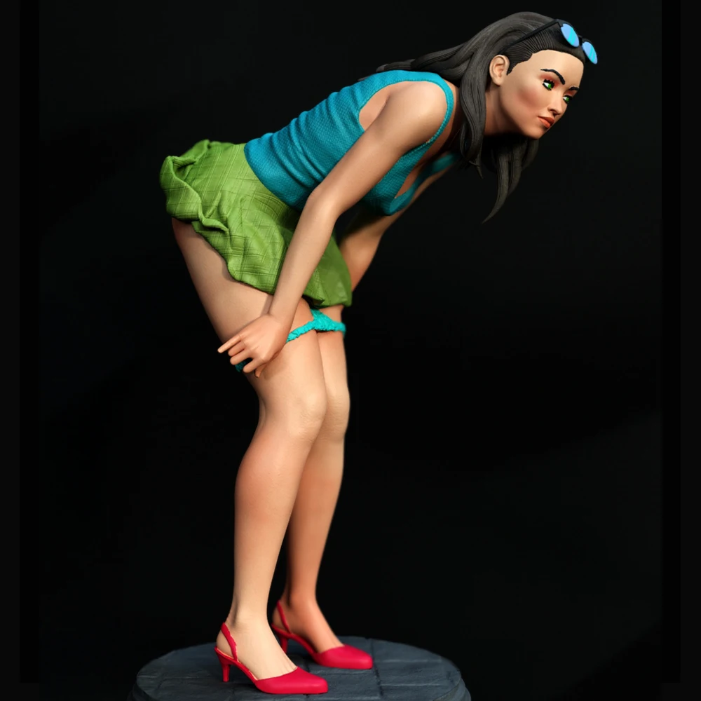 1:24 Belle Megan Fox 3d печатная модель из смолы неокрашенная фигурка комплект NSFW