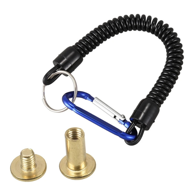 

Fishing Lanyards Boating Ropes Kayak Camping Secure Pliers Lip Grips Tackle Fish Tools Fishing Accessory Carabiner(Blue) with Sc