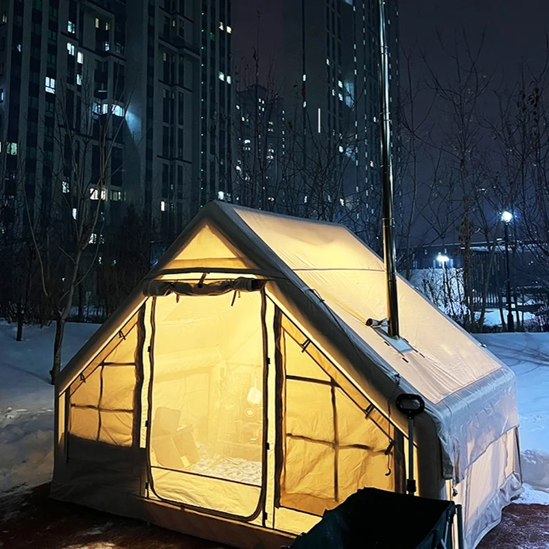 OEM ODM Kamp Cadiri 3 5-местная белая хлопковая оксфордская водонепроницаемая уличная