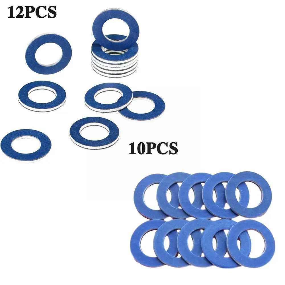 

10/12PCS Engine Oil Drain Plug Seal Washer Oil Pan Gasket Ring Alumium Auto Parts Car Accessories for Toyota Prius Lexus A2V9