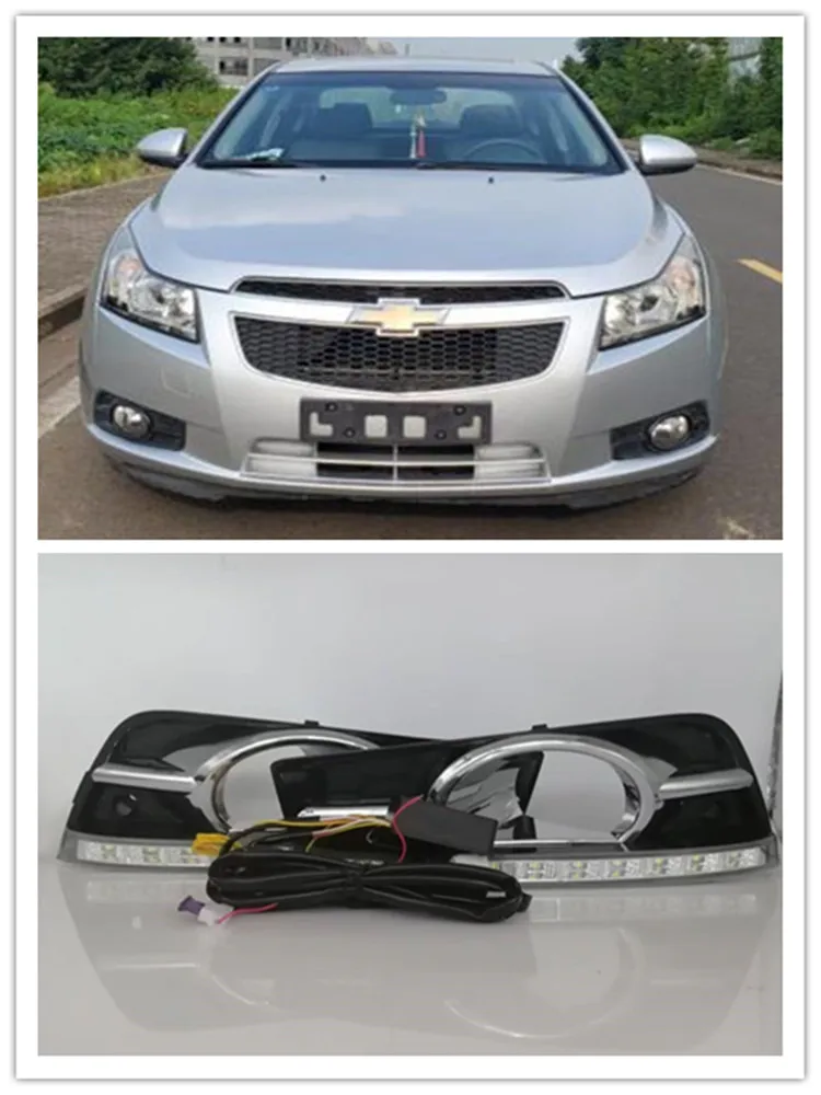 

Дневные ходовые огни для Chevrolet Cruze 2009 2010 2011 2012, дневные ходовые огни, водонепроницаемые дневные огни с указателем поворота