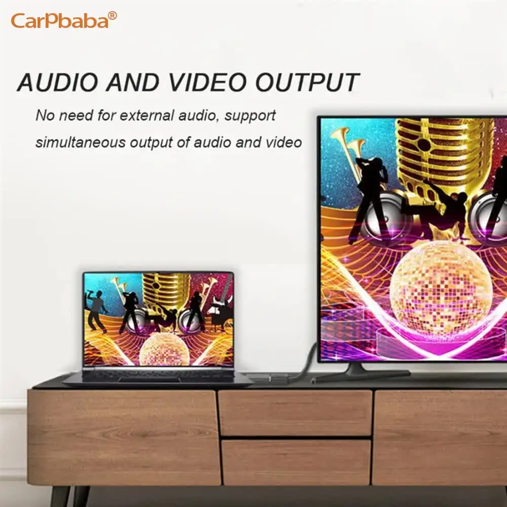 Carpbaba 4K DP-HDMI-совместимый адаптер 1080P папа DP-мама HDMI-совместимый кабель-конвертер