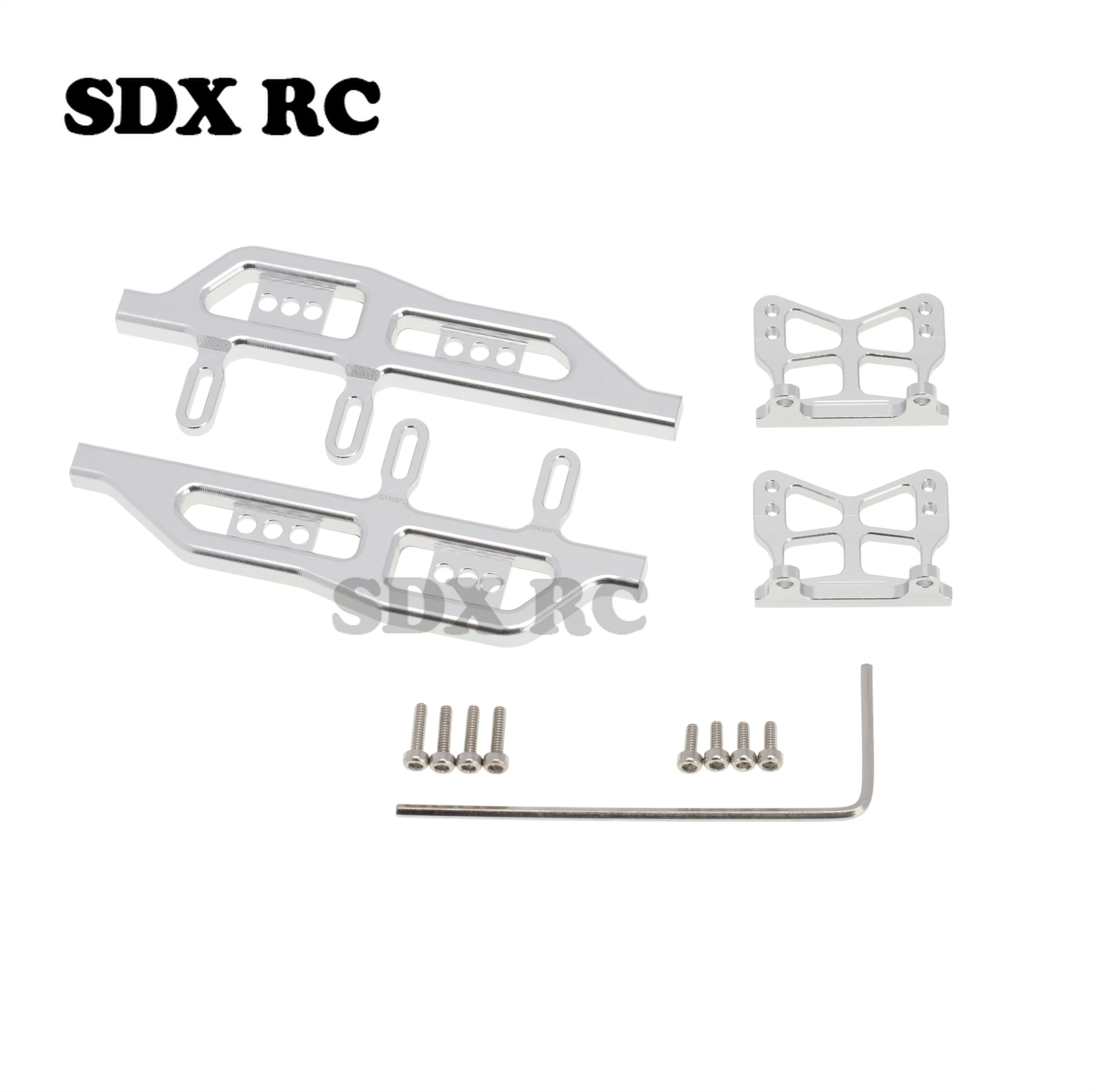 

1/24 Scale Model Car Parts Metal Side Pedals Frame Pedal 1 Set for Axial SCX24 90081