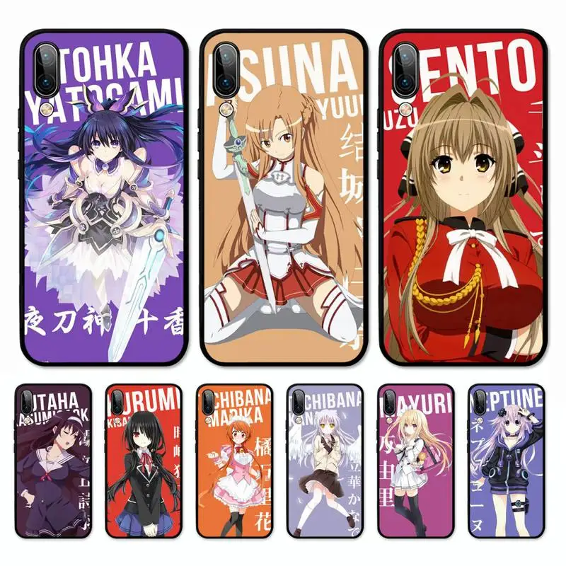 

Anime Girl Phone Case for Vivo Y91C Y11 17 19 17 67 81 Oppo A9 2020 Realme c3