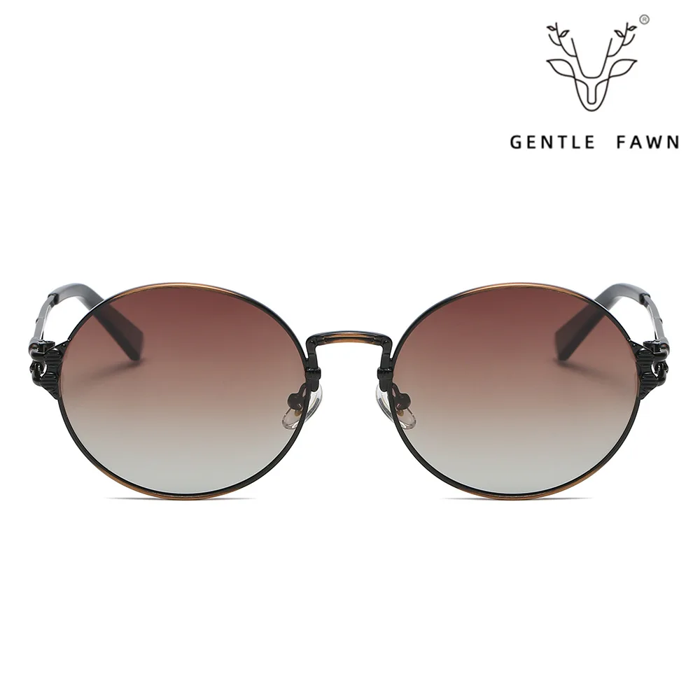 

2022 Classic Gothic Steampunk Polarized Sunglasses Brand Design Men Women Vintage Punk Round Sun Glasses UV400 Shades ZS-79