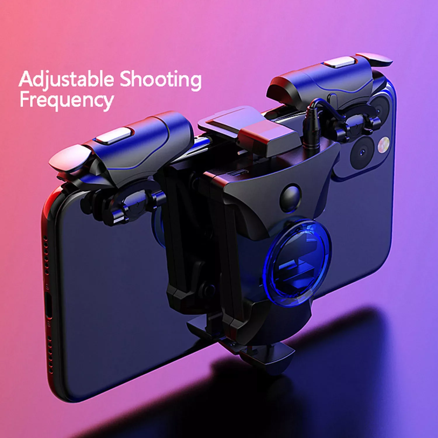 

Bevigac Universal Mobile Game Controller Adjustable Shooting Frequency Cell Phone Gamepad Joypad Trigger for PUBG Games