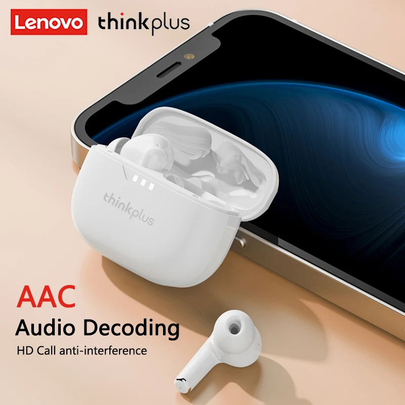 Фото TWS-наушники Lenovo Lp3 pro с поддержкой Bluetooth 5,2 и шумоподавлением №3